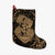 Hawaii Anchor Hibiscus Flower Vintage Christmas Stocking - AH - Gold Christmas Stocking 26 X 42 cm Black - Polynesian Pride