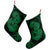 Hawaii Anchor Hibiscus Flower Vintage Christmas Stocking - AH - Green - Polynesian Pride