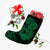 Hawaii Anchor Hibiscus Flower Vintage Christmas Stocking - AH - Green - Polynesian Pride