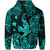 Hawaii Angry Shark Polynesian Hoodie Unique Style Turquoise LT8 - Polynesian Pride