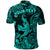 Custom Hawaii Angry Shark Polynesian Polo Shirt Unique Style Turquoise LT8 - Polynesian Pride