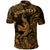 Custom Hawaii Angry Shark Polynesian Polo Shirt Unique Style Gold LT8 - Polynesian Pride