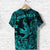 Custom Hawaii Polynesian T Shirt Angry Shark Unique Style Turquoise LT8 - Polynesian Pride