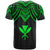 Hawaii Custom T Shirt Polynesian Armor Style Green - Polynesian Pride