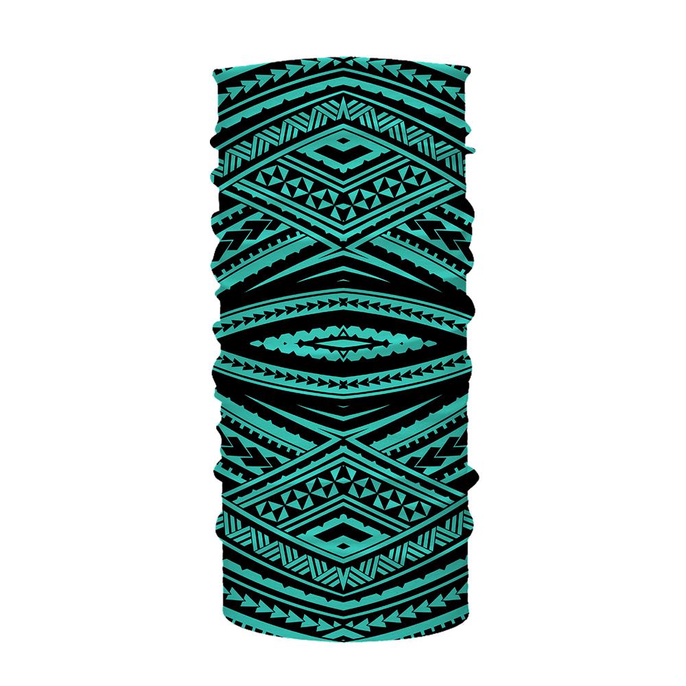 Hawaii Bandana Polynesian Tatau Turquoise One Size Turquoise - Polynesian Pride