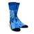 Hawaii Blue Hibiscus Turtle Polynesian Crew Socks - AH - Polynesian Pride