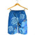 Hawaii Blue Hibiscus Turtle Polynesian Men's Shorts - AH - Polynesian Pride