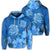 Hawaiian Blue Hibiscus Turtle Polynesian Hoodie Unisex Art - Polynesian Pride