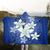 Hawaii Blue Plumeria Hooded Blanket - AH - Polynesian Pride