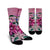 Hawaii Clematis Humming Bird Crew Socks - AH Crew Socks White - Polynesian Pride