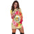 Hawaii Coat Of Arm Hibiscus Hoodie Dress - AH - Polynesian Pride