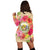 Hawaii Coat Of Arm Hibiscus Hoodie Dress - AH - Polynesian Pride