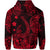 Hawaii Fish Hook Polynesian Zip Hoodie Unique Style Red LT8 - Polynesian Pride