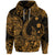 Custom Hawaii Fish Hook Polynesian Hoodie Unique Style Gold LT8 - Polynesian Pride