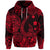 Custom Hawaii Fish Hook Polynesian Hoodie Unique Style Red LT8 - Polynesian Pride