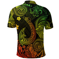 Hawaii Fish Hook Polynesian Polo Shirt Unique Style Reggae LT8 - Polynesian Pride