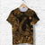 Hawaii Fish Hook Polynesian T Shirt Unique Style Gold LT8 - Polynesian Pride