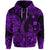 Hawaii Fish Hook Polynesian Zip Hoodie Unique Style Purple LT8 - Polynesian Pride