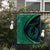 Hawaii Fish Hook Polynesian Flag - Circle Style Green - AH - Polynesian Pride