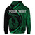 Custom Hawaii Fish Hook Polynesian Hoodie Circle Style Green - Polynesian Pride