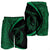 Hawaii Fish Hook Polynesian Men's Shorts - Circle Style Green - AH - Polynesian Pride