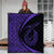 Hawaii Fish Hook Polynesian Premium Quilts - Circle Style Purple - AH - Polynesian Pride