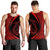 Hawaii Fish Hook Polynesian Tank Top - Circle Style Red - AH - Polynesian Pride