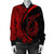 Hawaii Fish Hook Polynesian Bomber Jacket - Circle Style Red - AH - Polynesian Pride