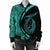 Hawaii Fish Hook Polynesian Bomber Jacket - Circle Style Turquoise - AH - Polynesian Pride