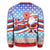 Hawaii Flag Santa Claus Pattern Christmas Sweatshirt - Noel Style - AH - Polynesian Pride