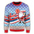 Hawaii Flag Santa Claus Pattern Christmas Sweatshirt - Noel Style - AH - Polynesian Pride