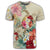 Hawaii Floral Turtle T Shirt Beige - Polynesian Pride