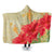 Hawaii Flower Hibiscus Hooded Blanket - AH Hooded Blanket White - Polynesian Pride