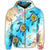 Hawaii Fresh Beach Turtle Plumeria Zip Hoodie Brian Style - Polynesian Pride