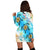 Hawaii Fresh Beach Turtle Plumeria Hoodie Dress - AH - Brian Style - Polynesian Pride