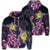 Hawaiian Galaxy Turtle Hibiscus Hoodie Unisex Art - Polynesian Pride