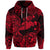 Hawaii Hammer Shark Polynesian Zip Hoodie Unique Style Red LT8 - Polynesian Pride