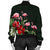 Hawaii Hibiscus Flamingo Bomber Jacket - AH - Polynesian Pride