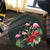 Hawaii Hibiscus Flamingo Round Carpet - AH - Polynesian Pride