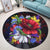 Hawaii Hibiscus Flower Beautiful Round Carpet - AH - Polynesian Pride