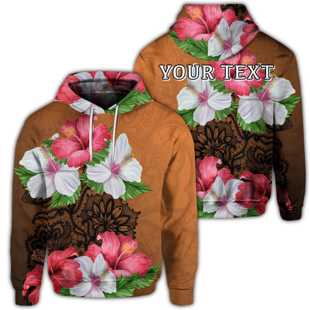 Custom Hawaii Hibiscus Flower Polynesia Hoodie Unisex Art - Polynesian Pride