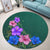 Hawaii Hibiscus Origin Round Carpet - AH - Polynesian Pride