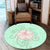 Hawaii Hibiscus Pastel Round Carpet - AH - Polynesian Pride