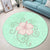 Hawaii Hibiscus Pastel Round Carpet - AH - Polynesian Pride