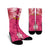 Hawaii Hibiscus Pattern Crew Socks - AH Crew Socks White - Polynesian Pride