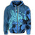 Hawaii Hibiscus Turtle Zip Hoodie - Polynesian Pride