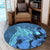 Hawaii Hibiscus Turtle Round Carpet - AH - Polynesian Pride