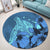 Hawaii Hibiscus Turtle Round Carpet - AH - Polynesian Pride