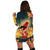 Hawaii Honeycreeper Hibiscus Hoodie Dress - AH - Polynesian Pride