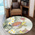 Hawaii Honu Chibi Sea Plumeria Round Carpet - AH - Polynesian Pride